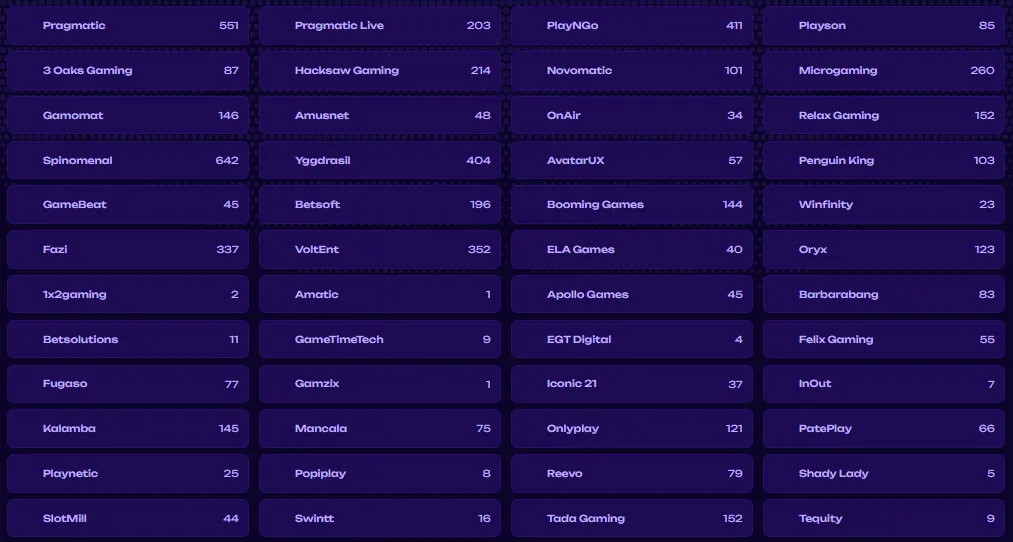 x3bet casino providers